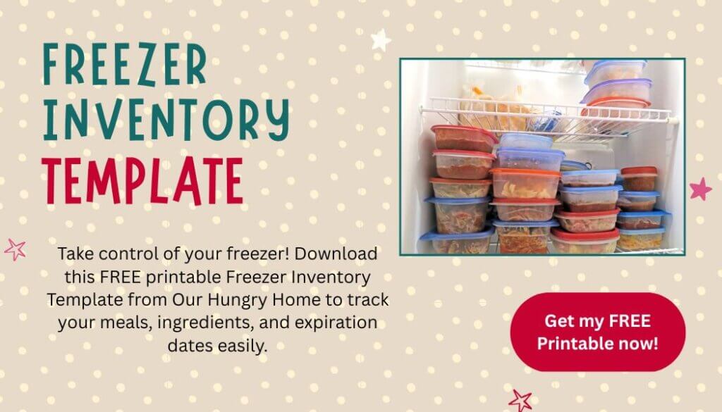 Freezer Inventory Printable