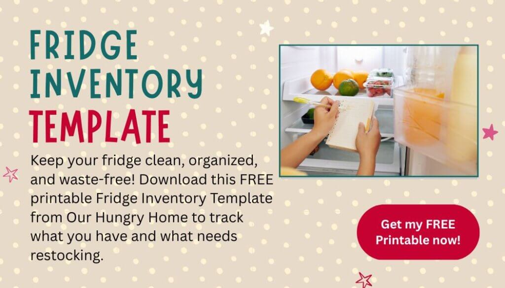 Fridge Inventory Printable