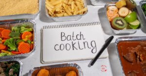Meal planning and prepping or batch cooking