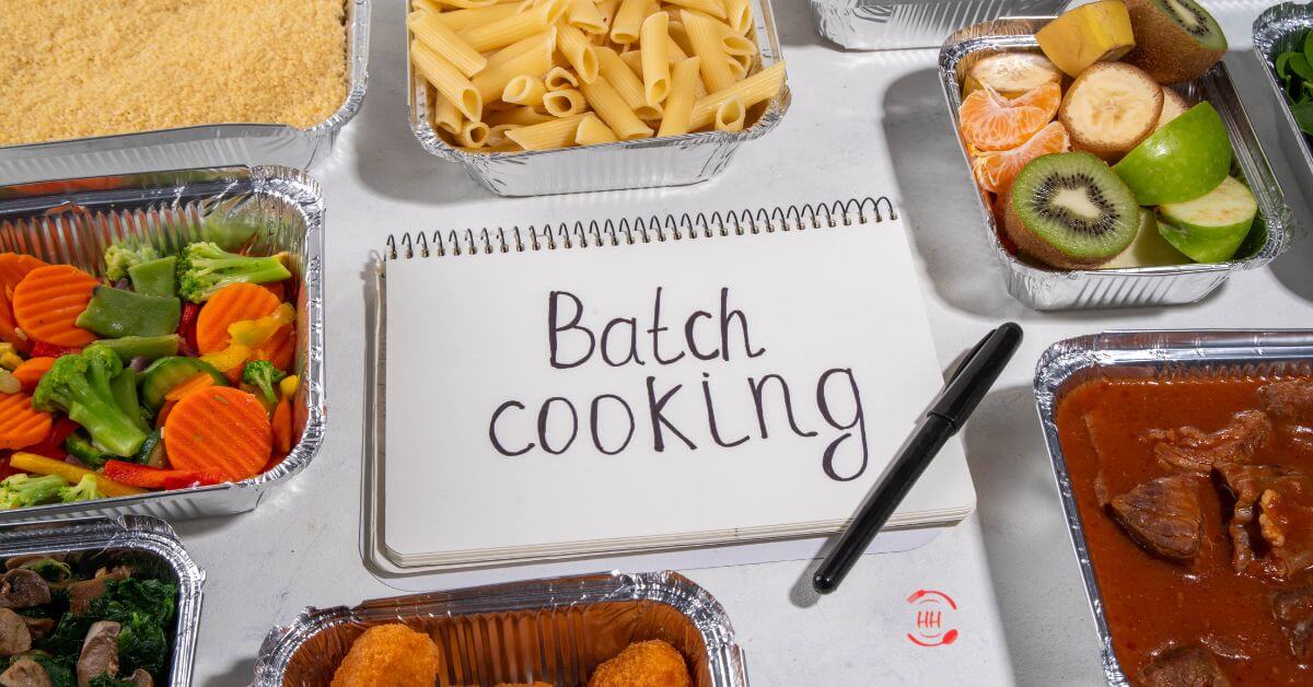 Meal planning and prepping or batch cooking
