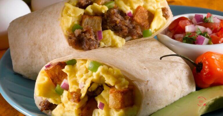 Breakfast burrito roll ups