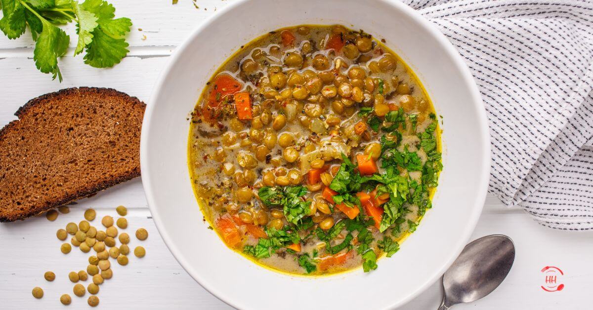 Vegetable lentil soup