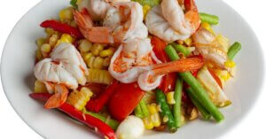 Shrimp, Corn & Asparagus