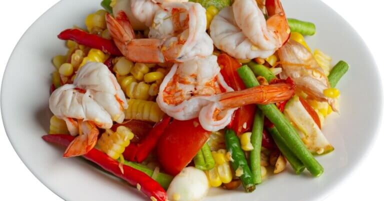Shrimp, Corn & Asparagus