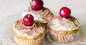 Cherry Cheesecake Muffins