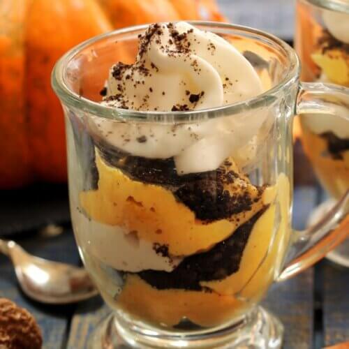 Chocolate-Pumpkin Cheesecake Parfait