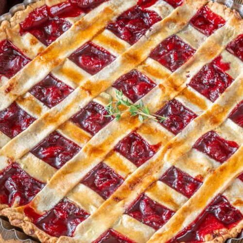 Lattice Crust Cherry Pie