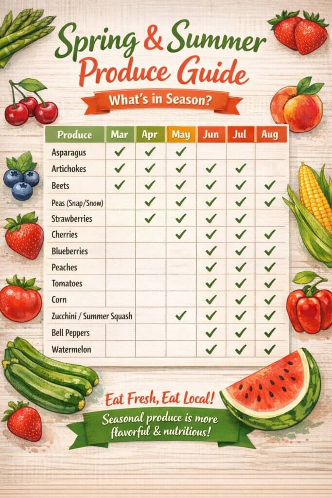 Spring & Summer Produce Guide