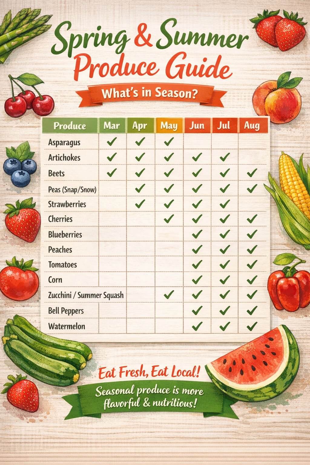 Spring & Summer Produce Guide