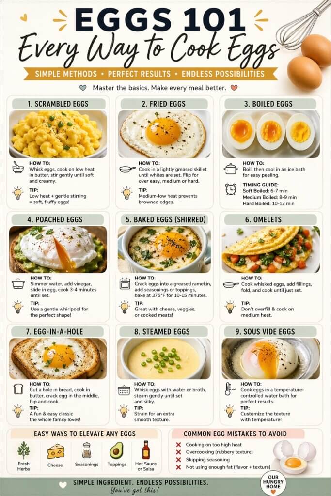 How to cook eggs