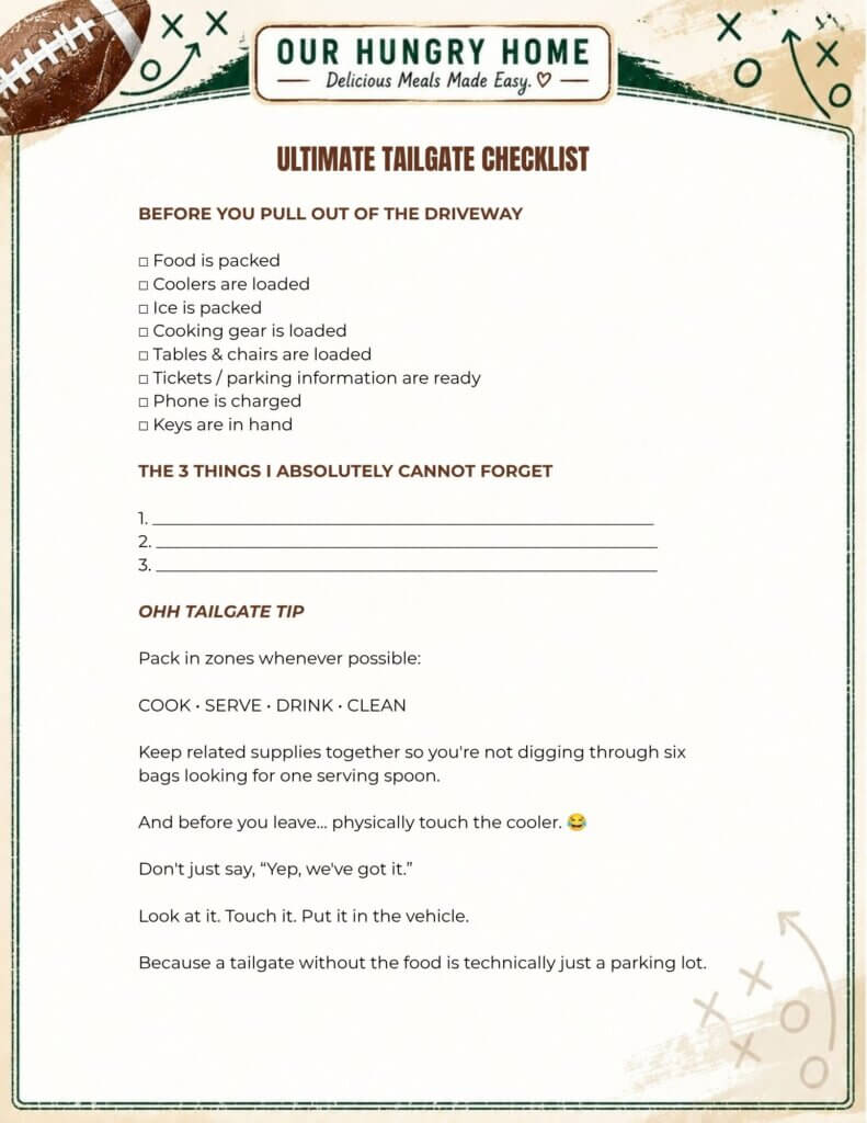 Football Tailgate Party Planner