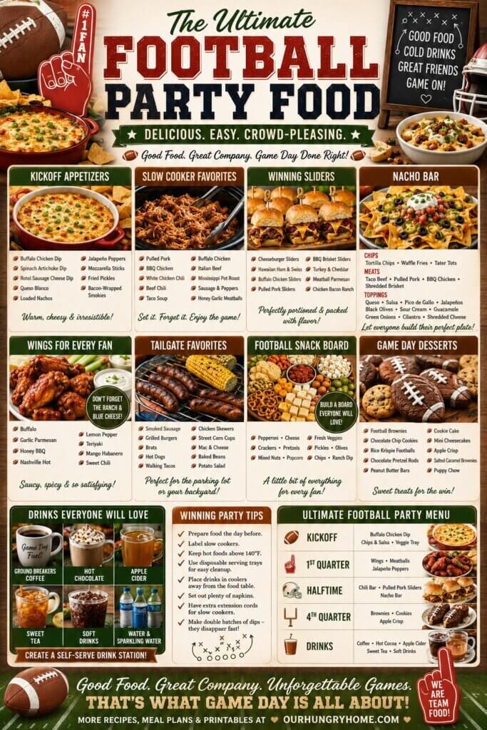 Ultimate Football Party Food